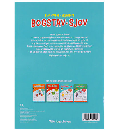 Forlaget Tukan Opgavebog - Klar-Parat-Skolestart - Bogstav-sjov