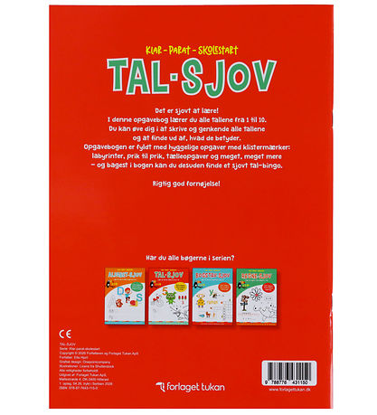 Forlaget Tukan Opgavebog - Klar-Parat-Skolestart - Tal-sjov