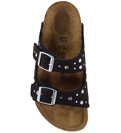 Birkenstock Sandaler - Arixona Rivets - Soft Birki Black