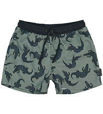 Mikk-Line Swim Shorts - Croco AOP