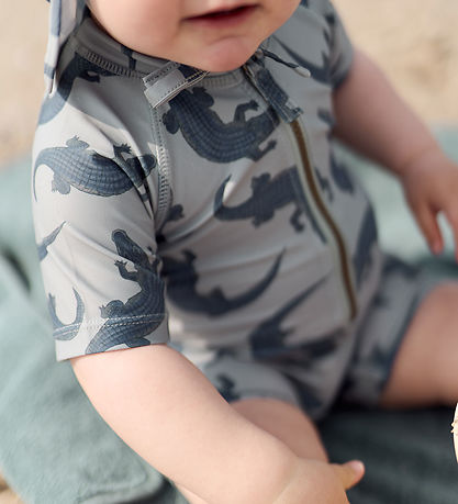 Mikk-Line Badeheldragt - UV50+ - Croco AOP