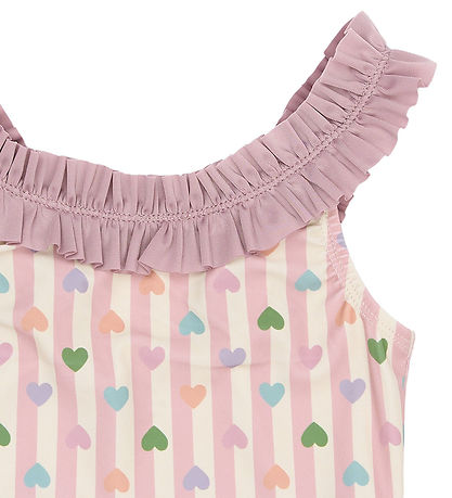 Mikk-Line Badedragt - Heart AOP