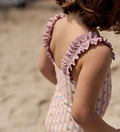 Mikk-Line Badedragt - Heart AOP