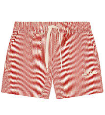 Les Deux Badeshorts - Seersucker - Rhubarb Red