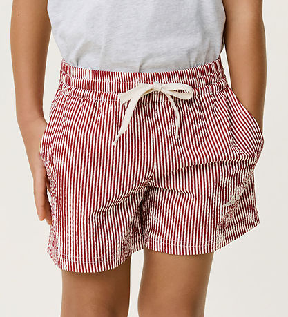 Les Deux Badeshorts - Seersucker - Rhubarb Red