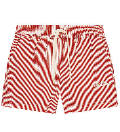 Les Deux Badeshorts - Seersucker - Rhubarb Red