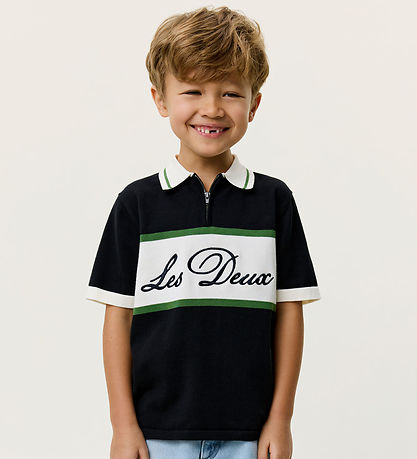 Les Deux Polo T-shirt - Strik - Tap Shoe Black