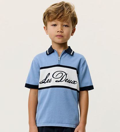 Les Deus Polo T-shirt - Skyway Blue
