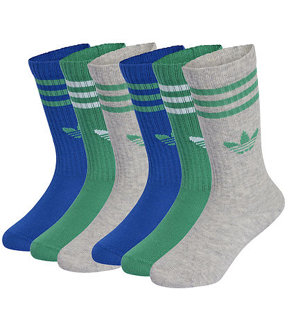 adidas Originals Strømper - 3-pak - Crew - Mgreyh/Royblu/Cougrn
