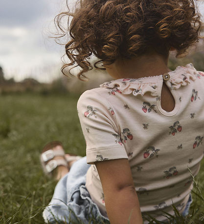 Lil' Atelier T-shirt - Bomuld/Lyocell - NmfGayo - Morganite/Stra