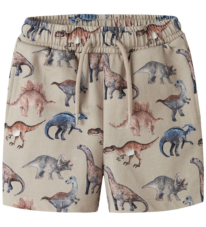 Name It NmmHimi - Sweatshorts - Beige/Grå - 116