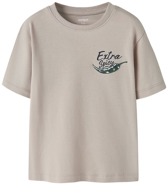 Name It T-shirt - NmmHughe - Chateau Gray billede