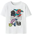Name It T-shirt - NkmAmbrose Fortnite - Bright White