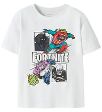 Name It T-shirt - NkmAmbrose Fortnite - Bright White