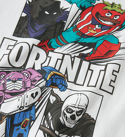 Name It T-shirt - NkmAmbrose Fortnite - Bright White