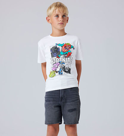 Name It T-shirt - NkmAmbrose Fortnite - Bright White