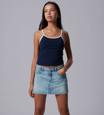 LMTD Nederdel - NlfBett - Medium Blue Denim