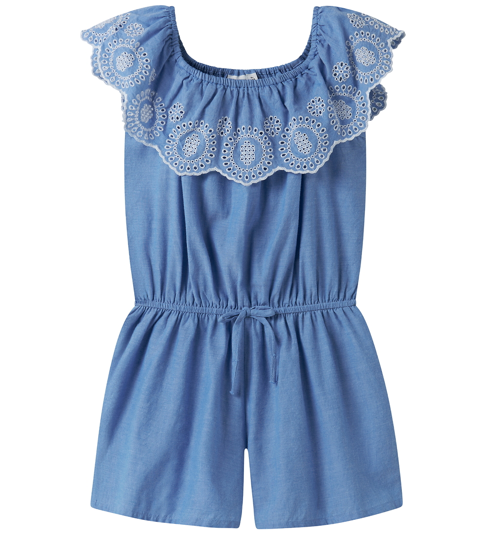 Name It Overall - Lochmuster - NkfFerma - Purple Eindruck - Name It - 8 Jahre (128) - Jumpsuits