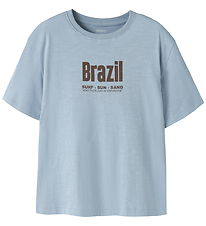 Name It T-shirt - NkmHansi - Blue Fog