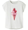 Name It T-shirt - NkfVotia - Bright White/Ice Cream