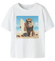 Name It T-shirt - NmmVoto - Bright White/Lion