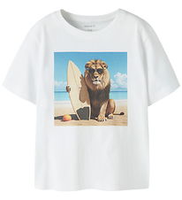 Name It T-shirt - NmmVoto - Bright White/Lion