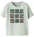 Name It T-shirt - NmmVoto - Pale Aqua/Dino Squad