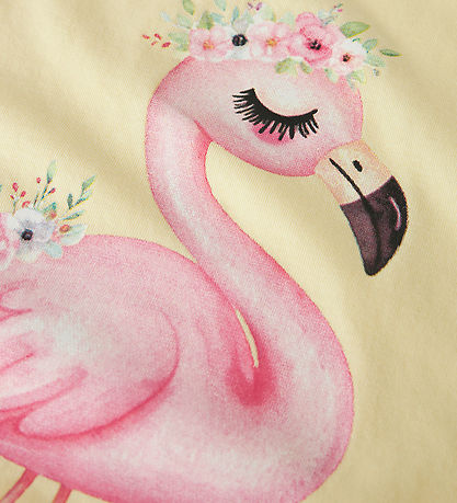 Name It T-shirt - NmfVotia - Double Cream/Flamingo