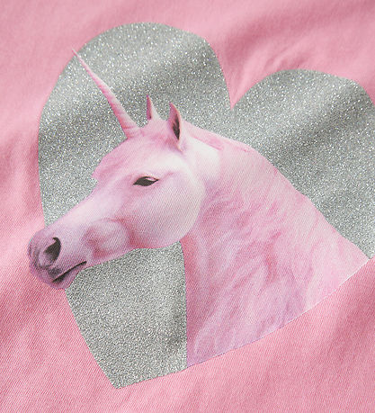 Name It T-shirt - NmfVotia - Pink Drink/Glitter Unicorn