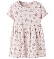 Name It Kjole - Rib - NmfVemma - Cradle Pink/Butterflies