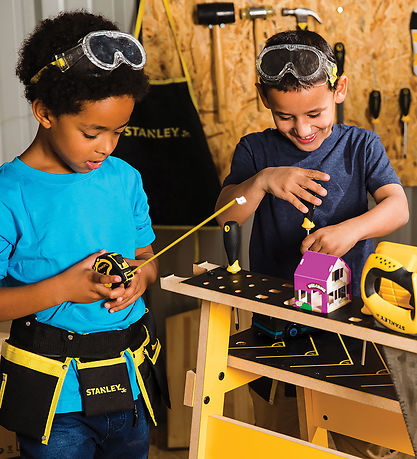 Stanley Jr. Værktøjskasse m. Værktøj - Sort/Gul