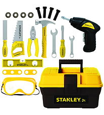 Stanley Jr. Værkstøjskasse m. Værktøj - Sort/ Gul