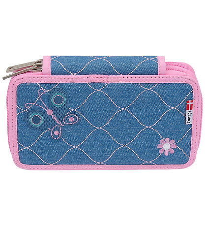 Jeva Penalhus m. Indhold - Twosip - Denim