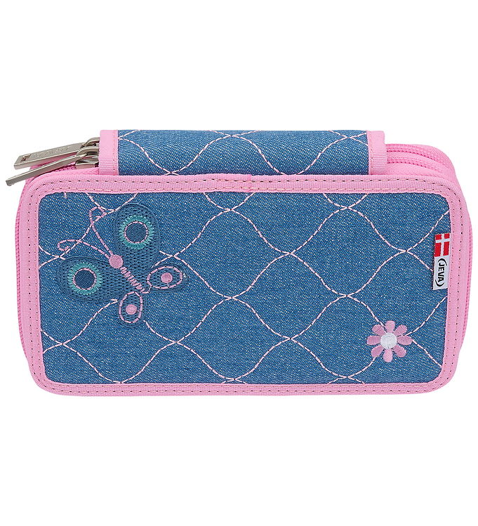 Jeva Penalhus m. Indhold - Twosip - Denim