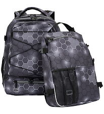 Jeva Skoletaske - Surpreme - Black Hexagon