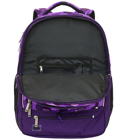 Jeva Skoletaske - Survivor - Purple Cubes