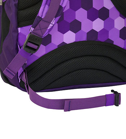 Jeva Skoletaske - Survivor - Purple Cubes