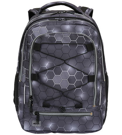 Jeva Skoletaske - Survivor - Black Hexagon