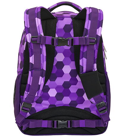 Jeva Skoletaske - Supreme - Purple Cubes