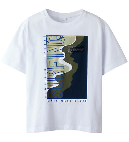 Name It T-shirt - NkmHansy - Bright White