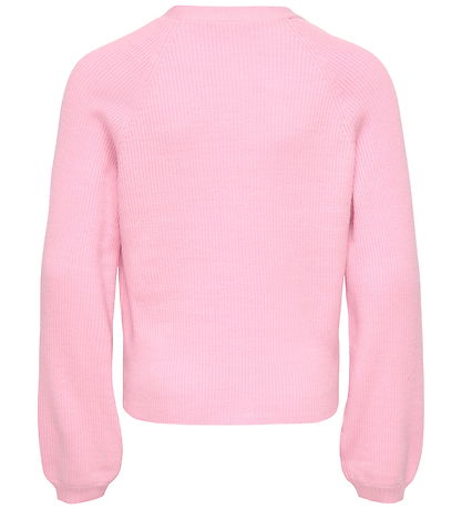 Kids Only Cardigan - Strik - Smiley - Sweet Lilac/EMB Smiley/Pin