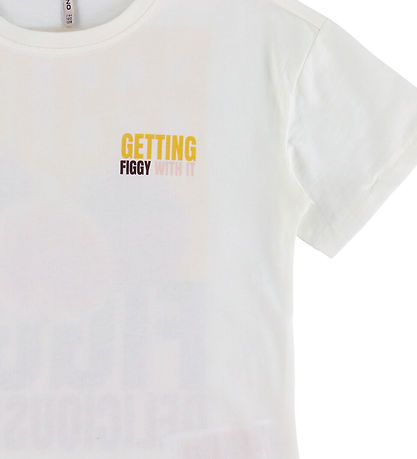 Kids Only T-shirt - KogVivvi - Cloud Dancer/Figgi