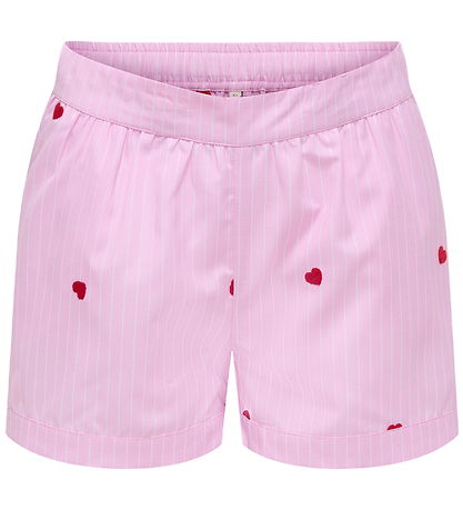 Kids Only Shorts - KogNew - Lina Stripe - Begonia Pink/Cloud Dan