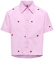 Kids Only Skjorte - KogNew - Begonia Pink/Cloud Dancer/EMB Red H