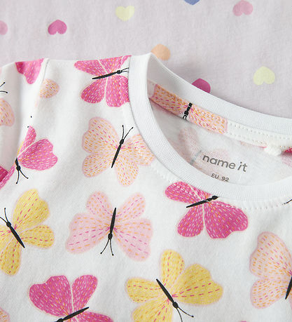 Name It Kjole - 2-pak - NmfVigga - Lavender Fog/Bright White