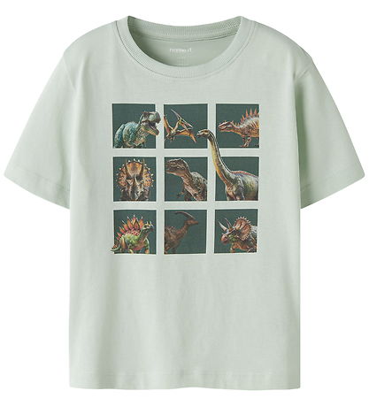 Name It T-shirt - 2-pak - NmmVoto - Pale Aqua/Bright White