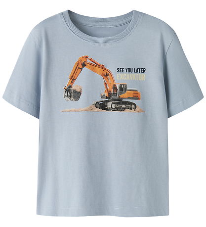 Name It T-shirt - 2-pak - NmmVoto -Chateau Gray/Blue Frog