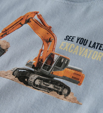 Name It T-shirt - 2-pak - NmmVoto -Chateau Gray/Blue Frog