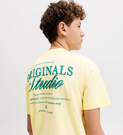 Jack & Jones T-shirt - JorNorrebro - Pastel Yellow