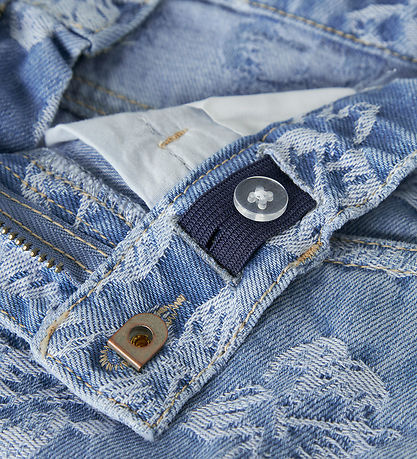 Name It Shorts - NkfRose - Light Blue Denim/Flowers